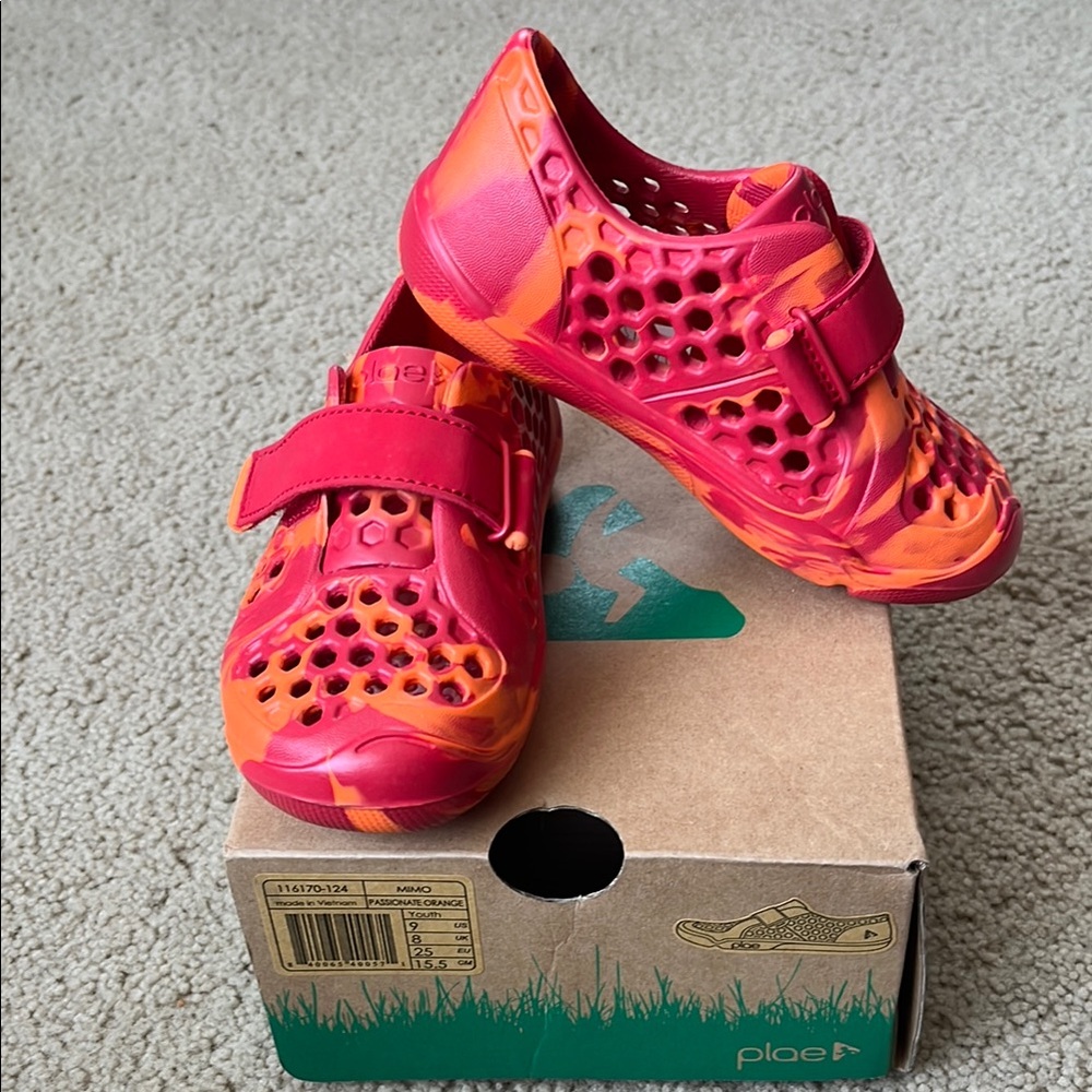 PLAE Red and Orange Water Shoes